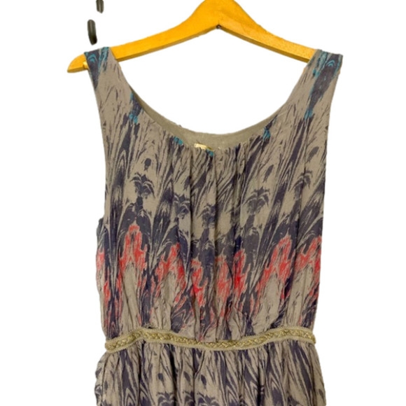 GIUSY SILK PEACOCK DRESS - Size Small - Picture 5 of 11